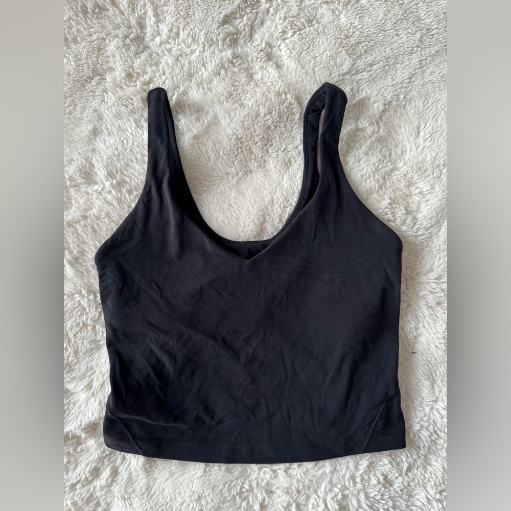 Lululemon Align Cropped Black Tank. Sz. 4